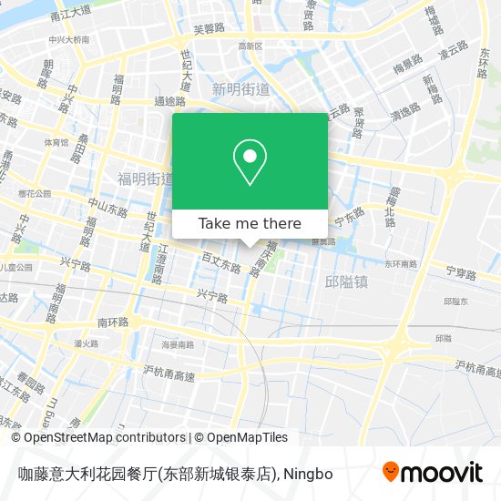 咖藤意大利花园餐厅(东部新城银泰店) map