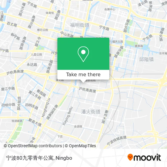 宁波80九零青年公寓 map
