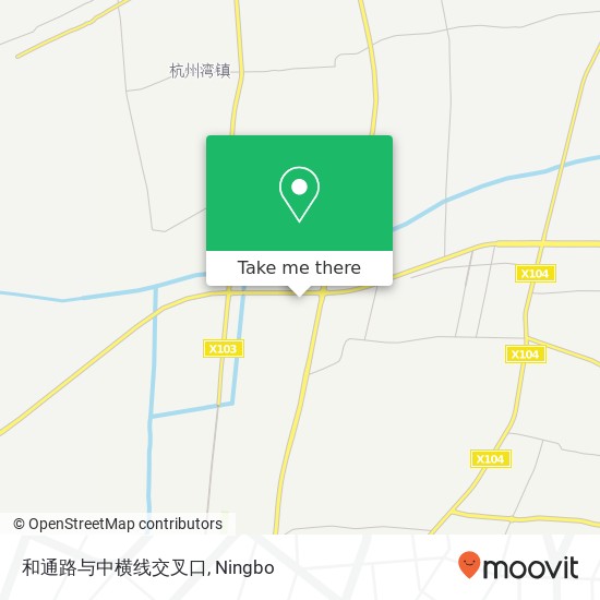 和通路与中横线交叉口 map
