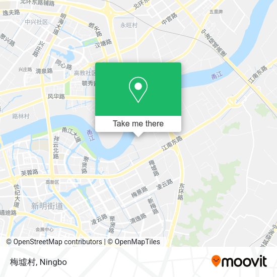 梅墟村 map