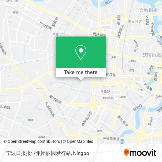 宁波日报报业集团丽园发行站 map