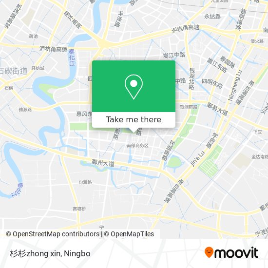 杉杉zhong xin map