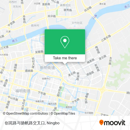 创苑路与扬帆路交叉口 map