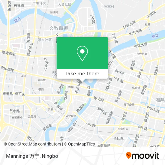 Mannings 万宁 map