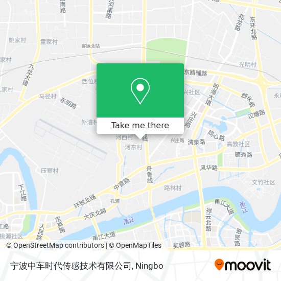 宁波中车时代传感技术有限公司 map
