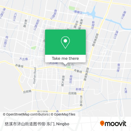 慈溪市浒山街道图书馆-东门 map