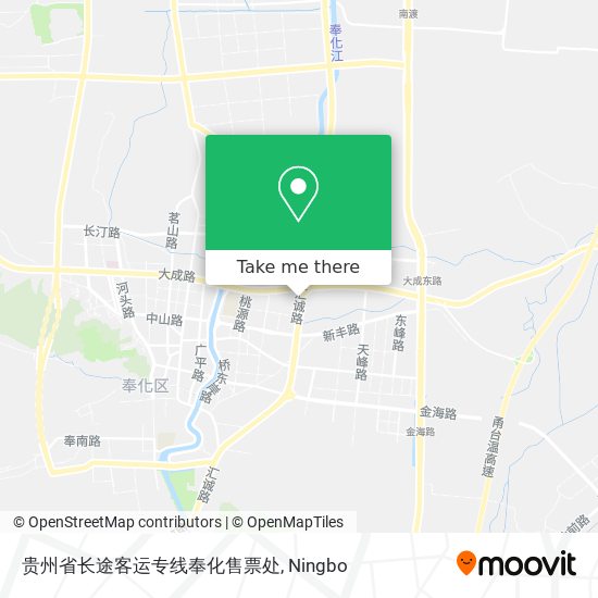 贵州省长途客运专线奉化售票处 map