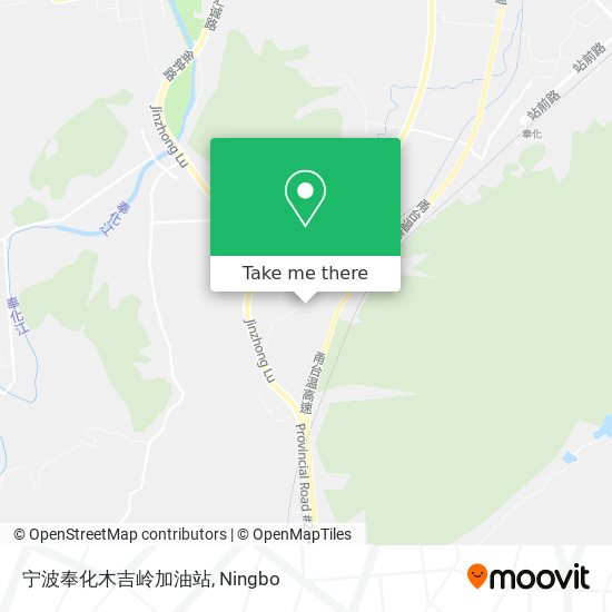 宁波奉化木吉岭加油站 map
