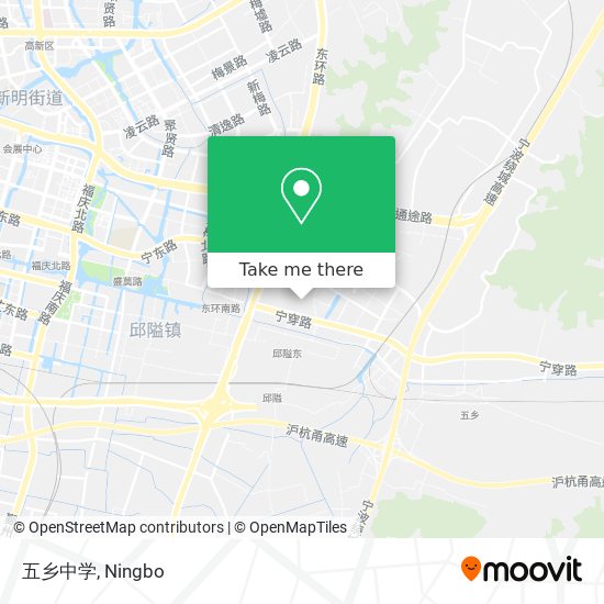五乡中学 map