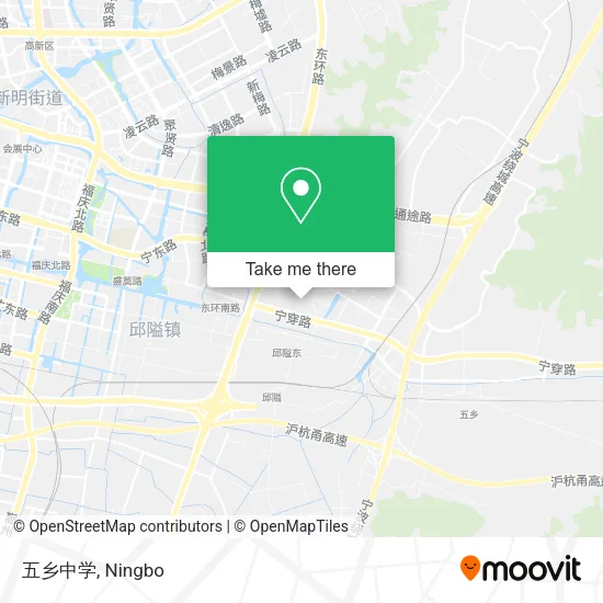 五乡中学 map