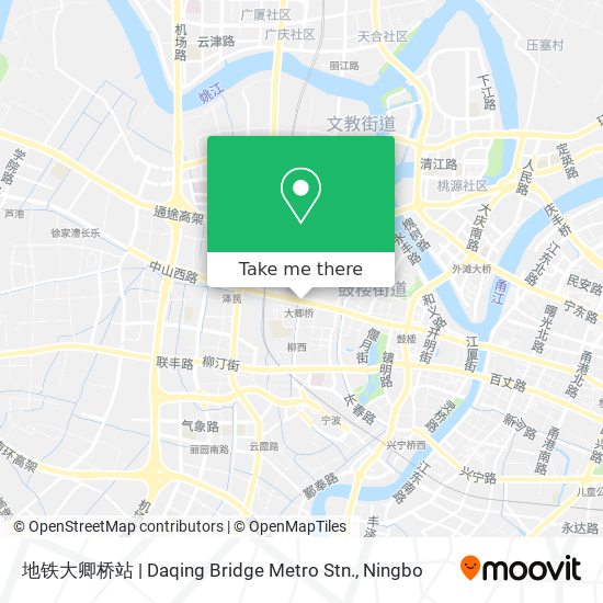 地铁大卿桥站 | Daqing Bridge Metro Stn. map
