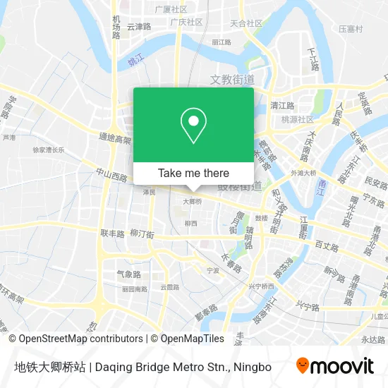 地铁大卿桥站 | Daqing Bridge Metro Stn. map