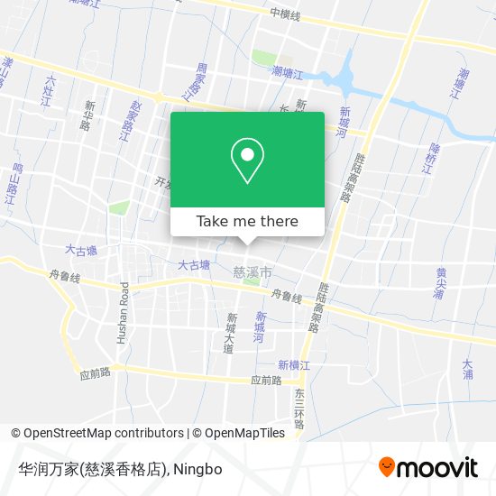 华润万家(慈溪香格店) map