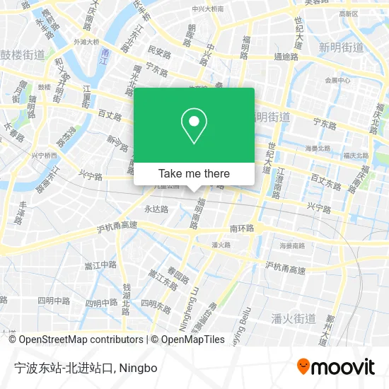 宁波东站-北进站口 map