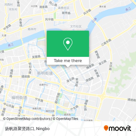 扬帆路聚贤路口 map