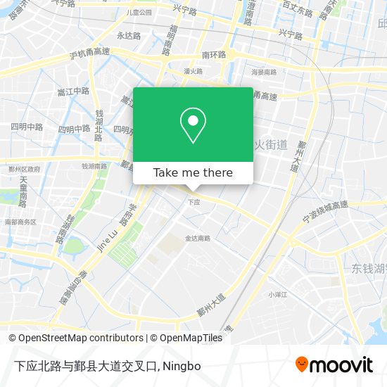 下应北路与鄞县大道交叉口 map
