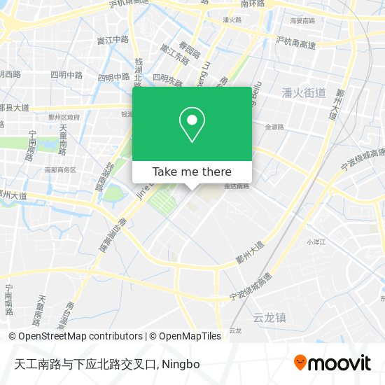 天工南路与下应北路交叉口 map