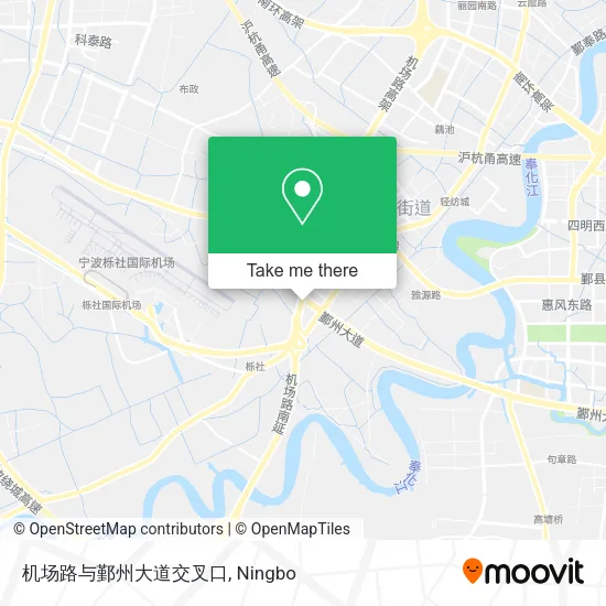 机场路与鄞州大道交叉口 map