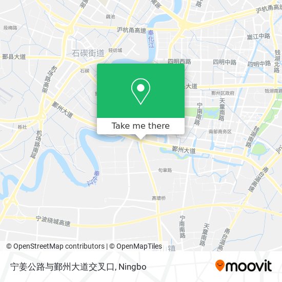 宁姜公路与鄞州大道交叉口 map