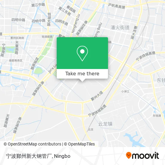 宁波鄞州新大钢管厂 map