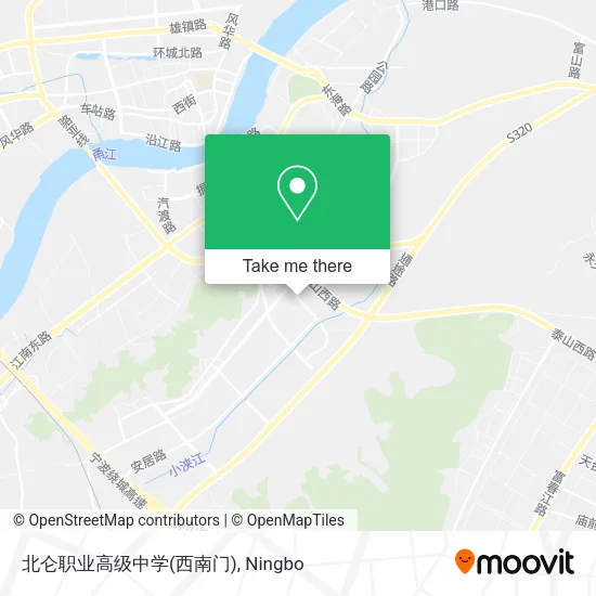 北仑职业高级中学(西南门) map