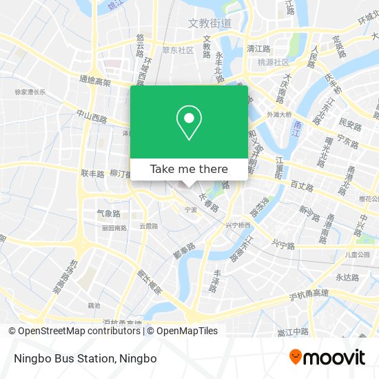 Ningbo Bus Station map