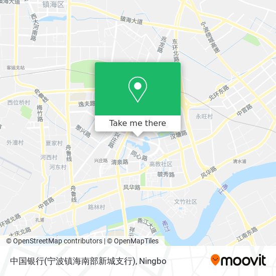 中国银行(宁波镇海南部新城支行) map