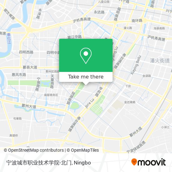 宁波城市职业技术学院-北门 map