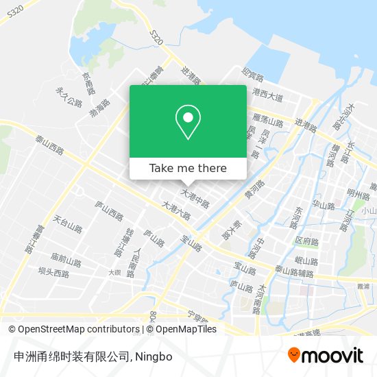 申洲甬绵时装有限公司 map