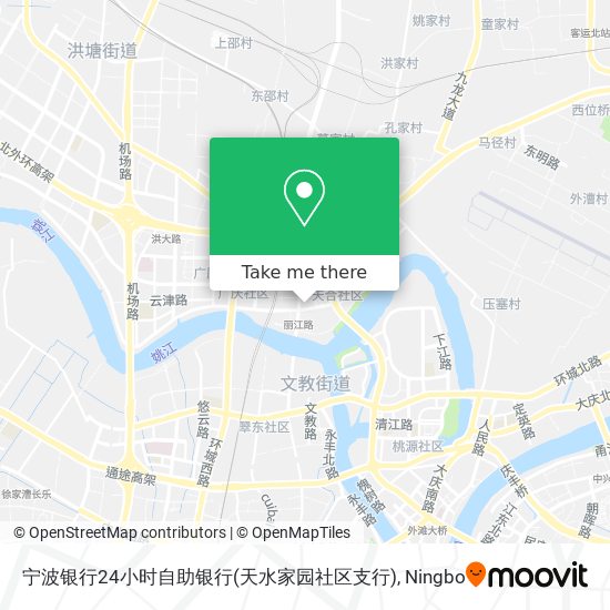宁波银行24小时自助银行(天水家园社区支行) map