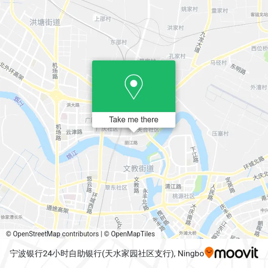 宁波银行24小时自助银行(天水家园社区支行) map