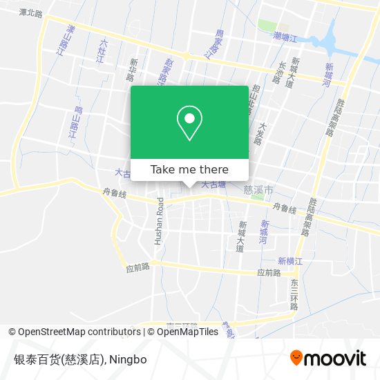 银泰百货(慈溪店) map