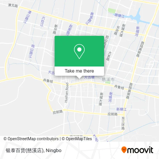 银泰百货(慈溪店) map