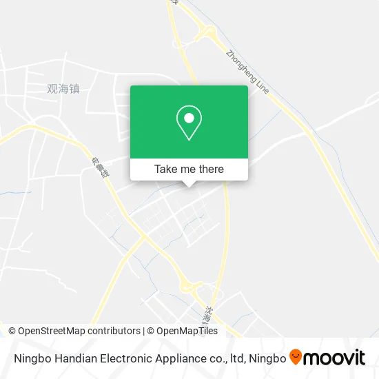 Ningbo Handian Electronic Appliance co., ltd map