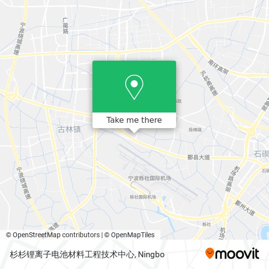 杉杉锂离子电池材料工程技术中心 map
