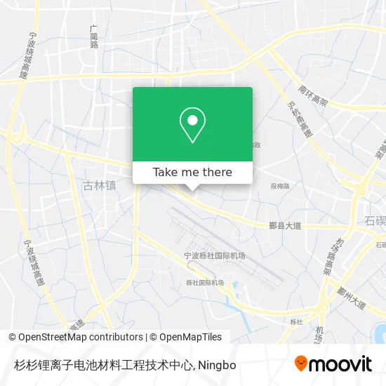 杉杉锂离子电池材料工程技术中心 map