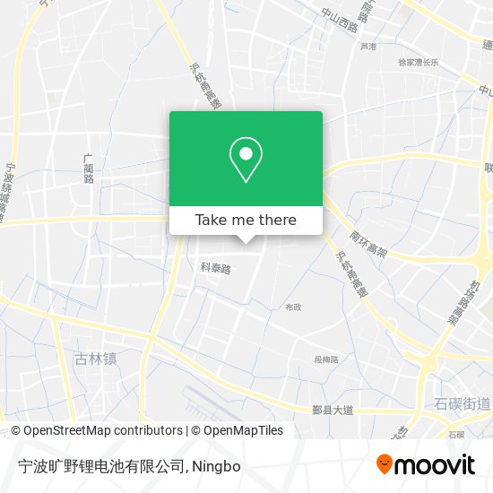 宁波旷野锂电池有限公司 map