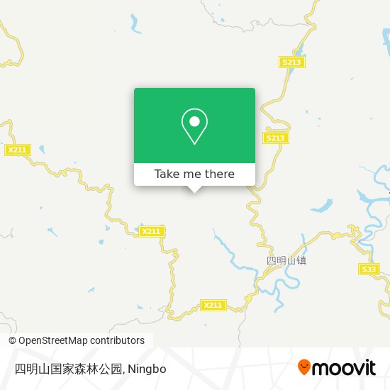 四明山国家森林公园 map