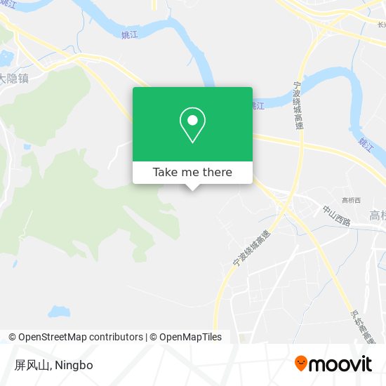 屏风山 map