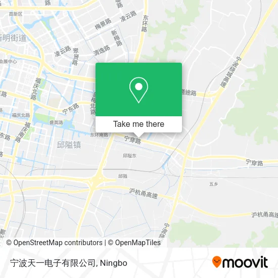 宁波天一电子有限公司 map