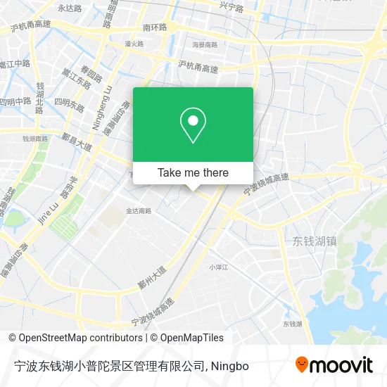 宁波东钱湖小普陀景区管理有限公司 map