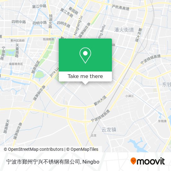 宁波市鄞州宁兴不锈钢有限公司 map
