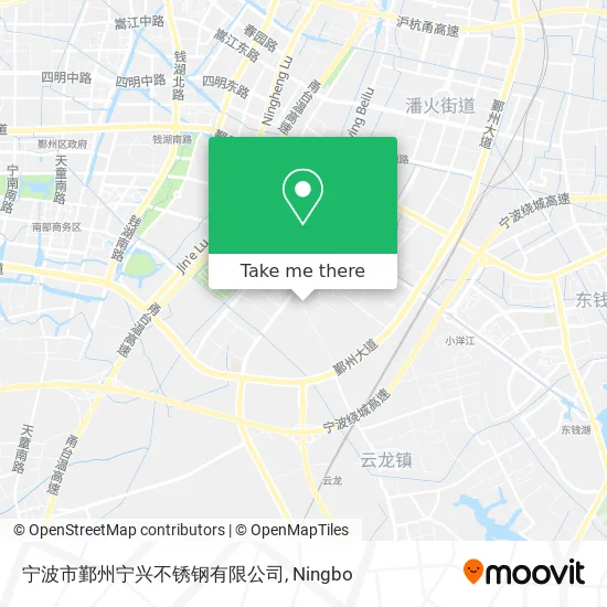宁波市鄞州宁兴不锈钢有限公司 map