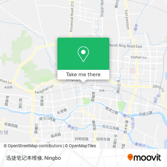 迅捷笔记本维修 map