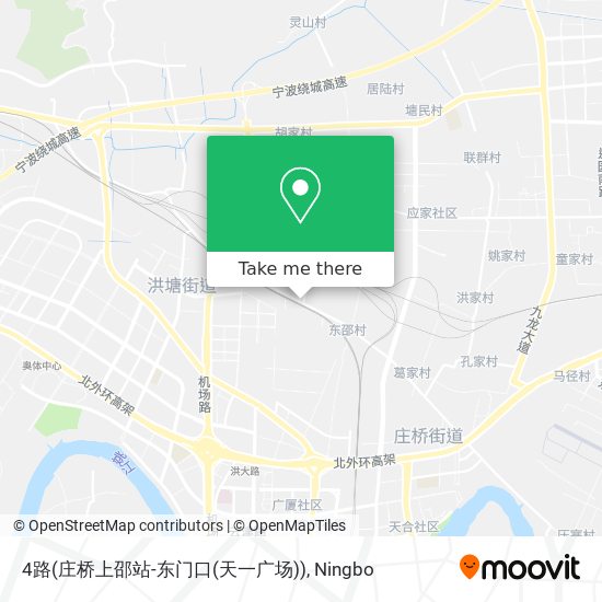 4路(庄桥上邵站-东门口(天一广场)) map