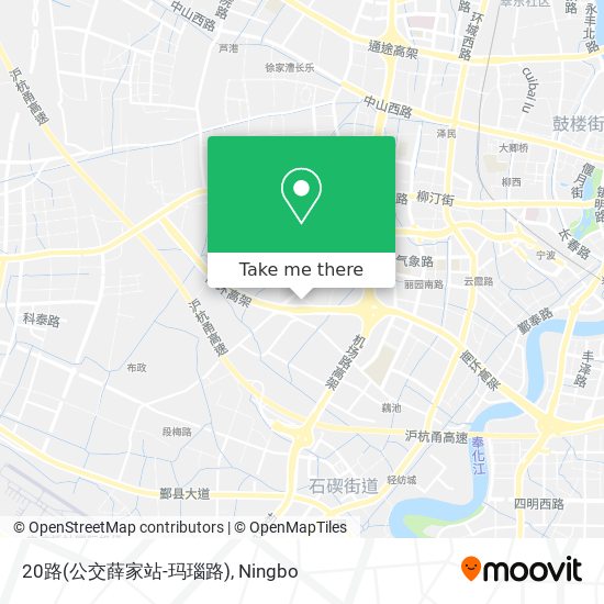 20路(公交薛家站-玛瑙路) map