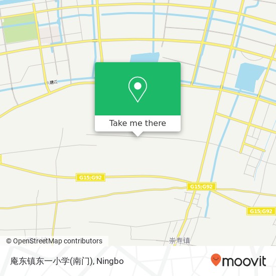 庵东镇东一小学(南门) map