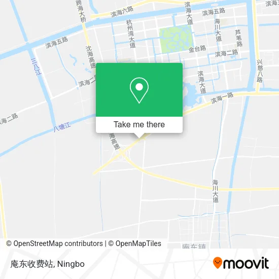 庵东收费站 map