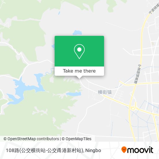 108路(公交横街站-公交甬港新村站) map