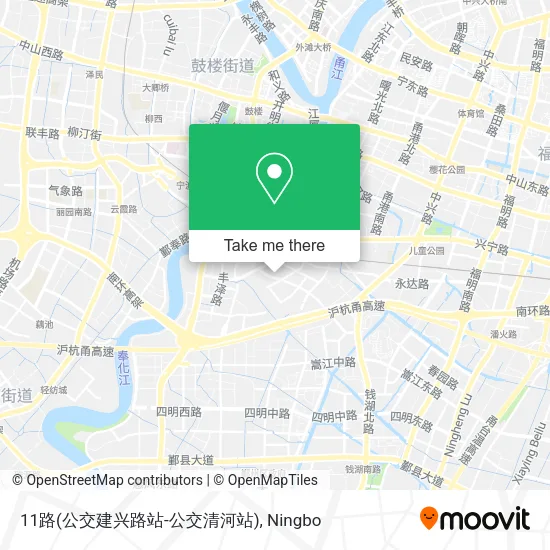 11路(公交建兴路站-公交清河站) map